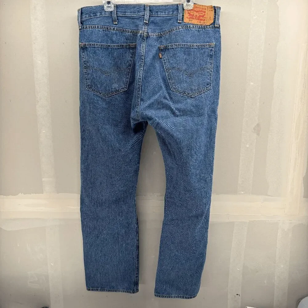 Vintage 2002 Levi’s 501 Faded Distressed Denim Jeans 38x32 (38x31 Actual)‎ Y2K